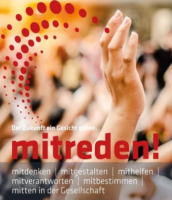 Von einer ausgestreckten Hand gehen schwungvolle rote gepunktete Linien aus.