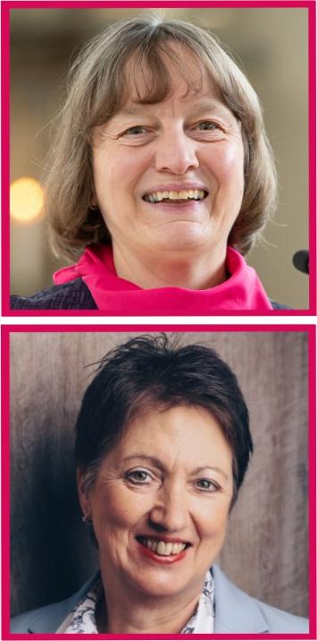 Petra Frey und Ruth Solbach