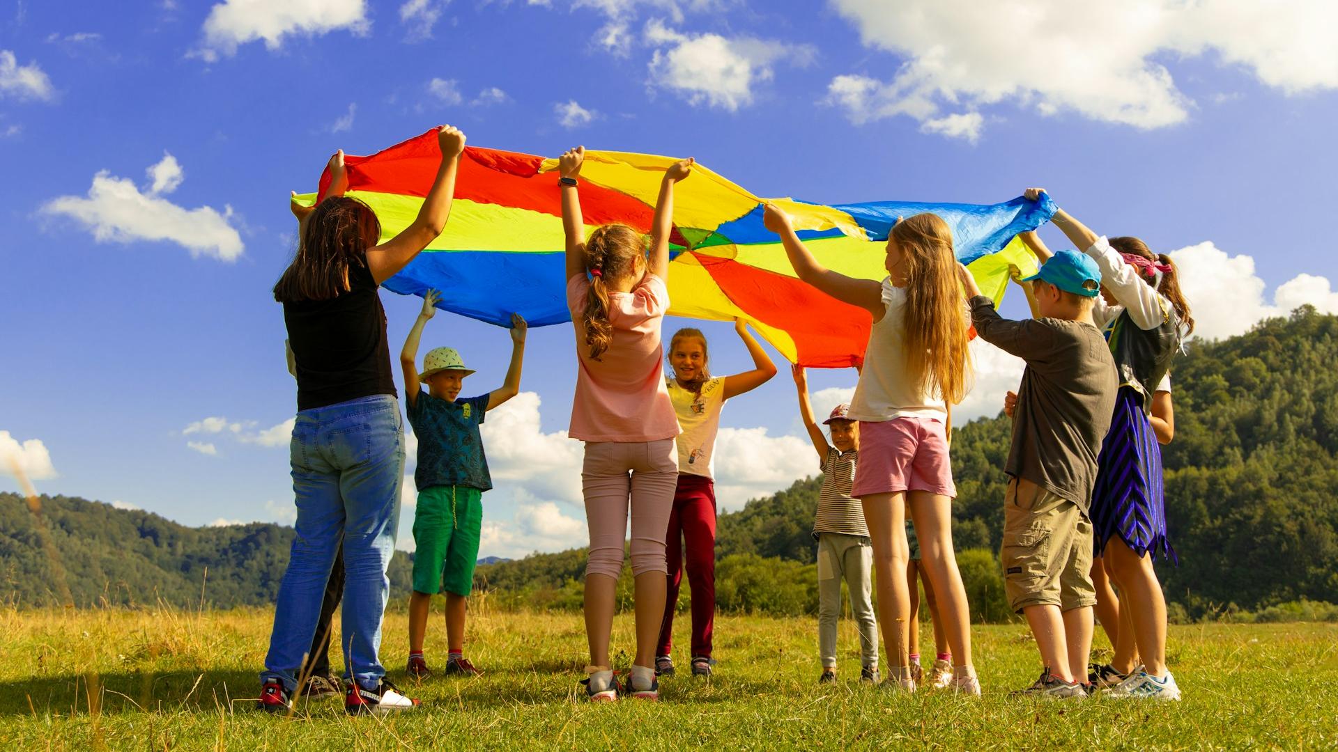 Fallschirmspiele