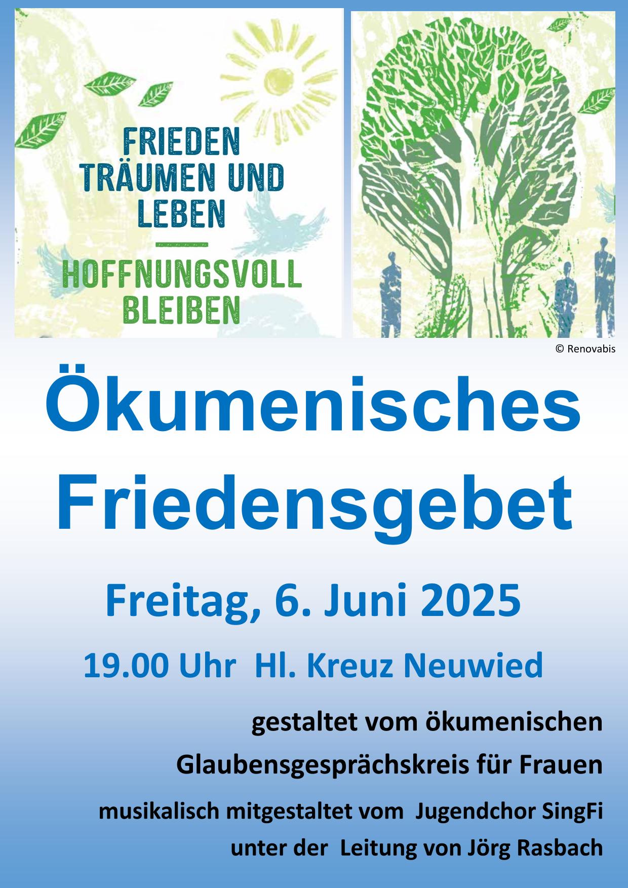 Plakat Friedensgebet_Ökum. Glaubensgesprächskreis der Frauen_06.06.2025