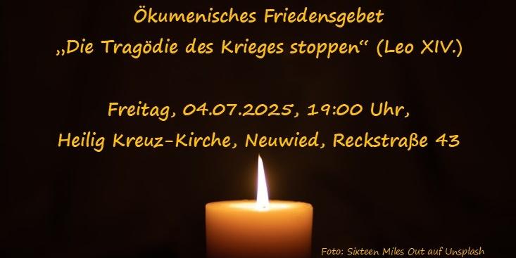 Kachel Friedensgebet 04.07.2025 (Sant Egidio)
