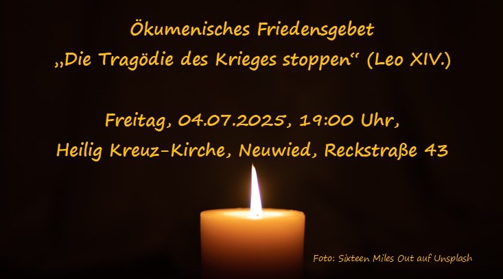Kachel Friedensgebet 04.07.2025 (Sant Egidio)