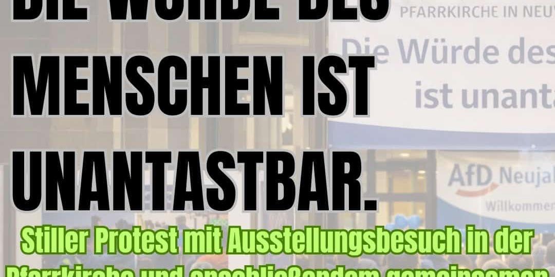 Stiller Protest Bündnis für Demokratie und Toleranz