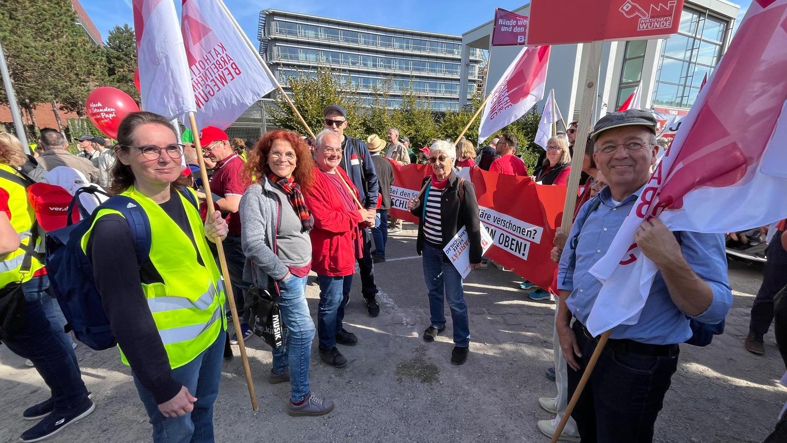KAB bei Demo gegen Sozialaabbau Saarbrücken am 26.09.2026