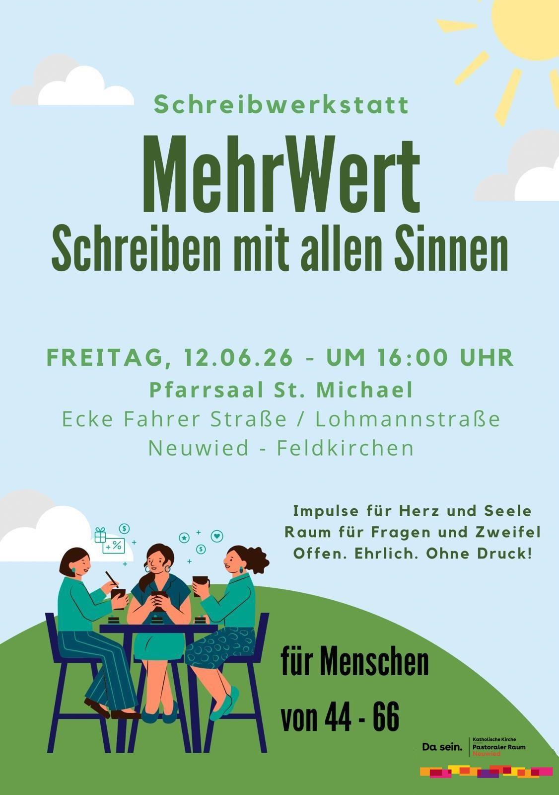 MehrWert 'Schreibwerkstatt': 12. Juni 2026