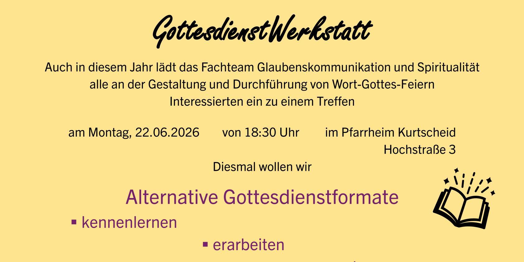 2026_6_22_ Plakat GottesdienstWerkstatt Kurtscheid