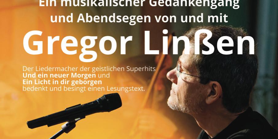 Plakat Konzert Gregor Linßen
