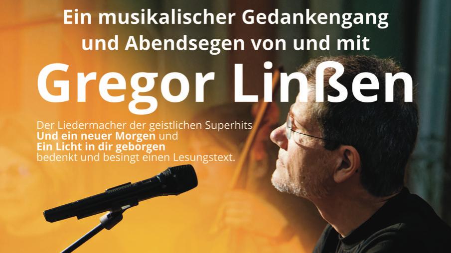 Plakat Konzert Gregor Linßen