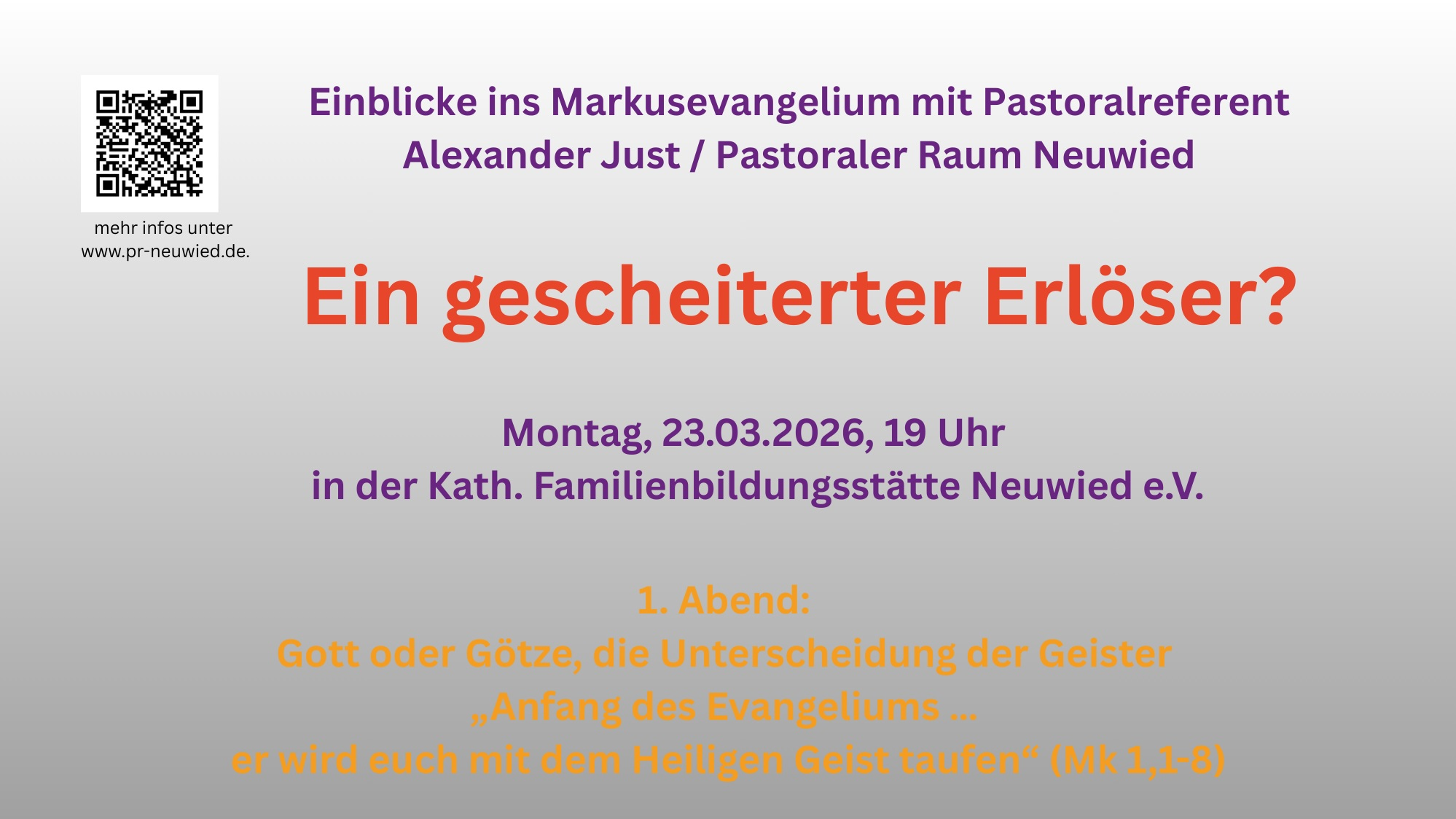 Ein gescheiterter Erlöser-Einblicke ins Markusevangelium