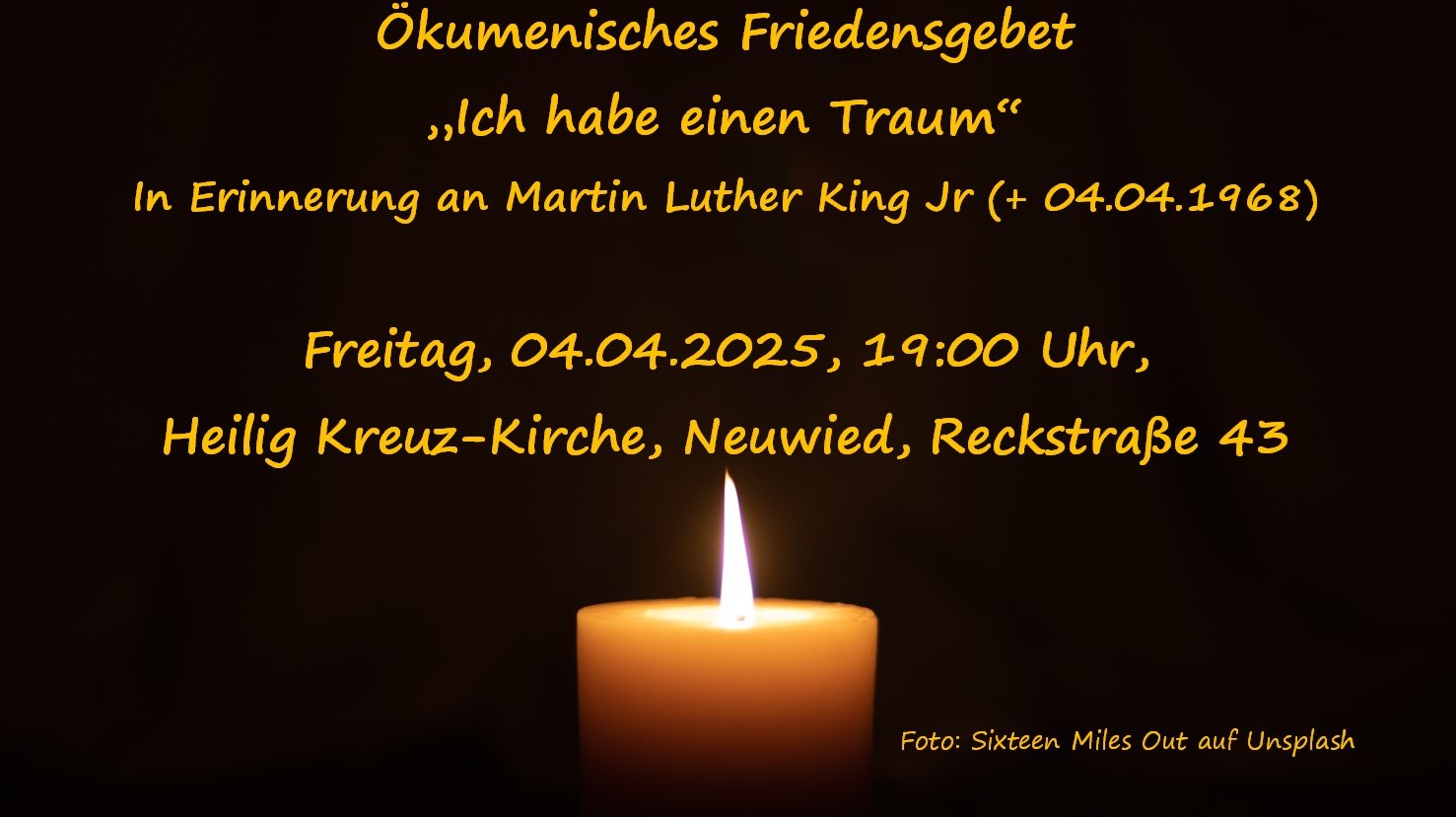 Handzettel Friedensgebet_Ich habe einen Traum
