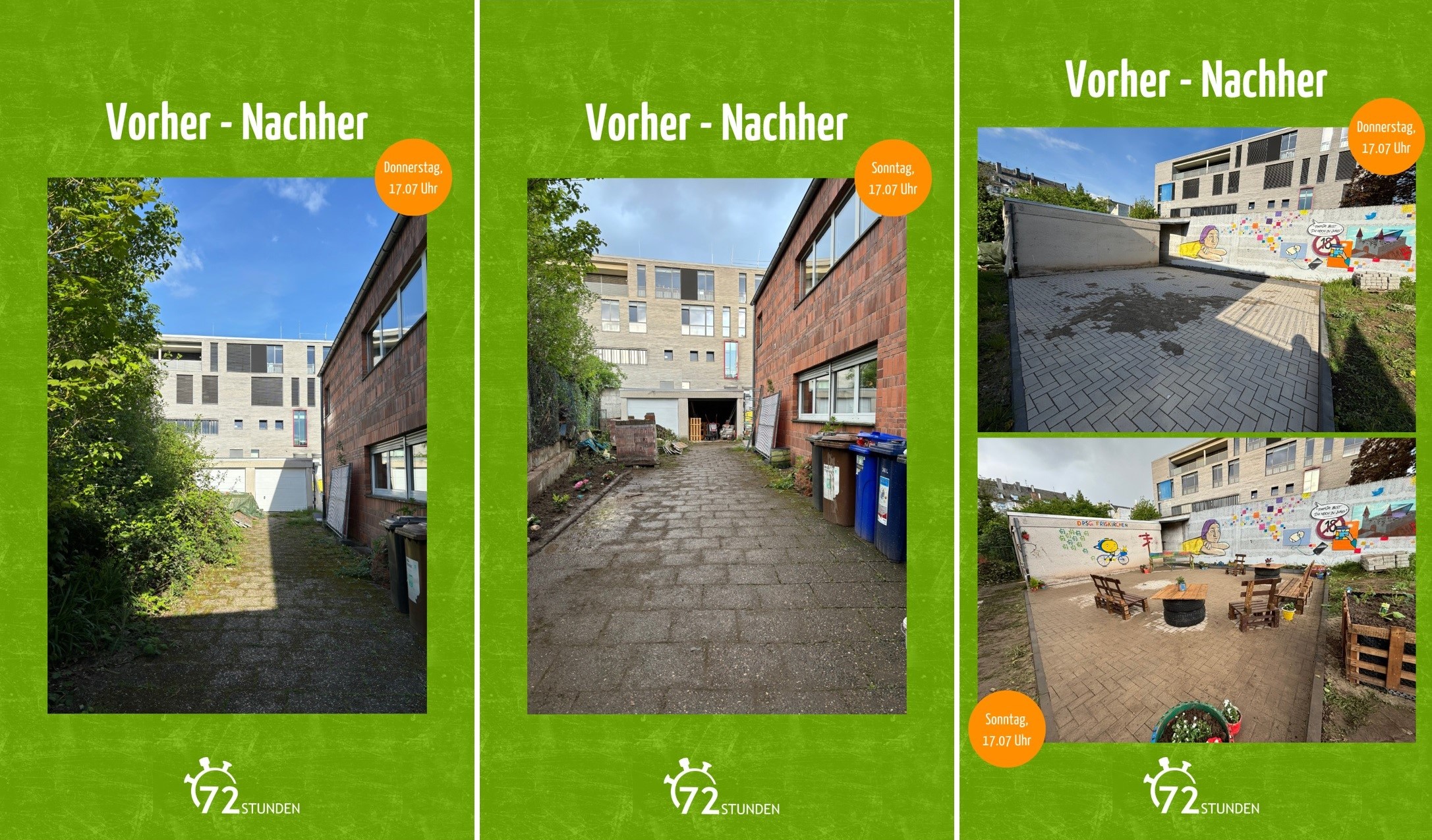DPSG Friskirchen: Vorher und nachher