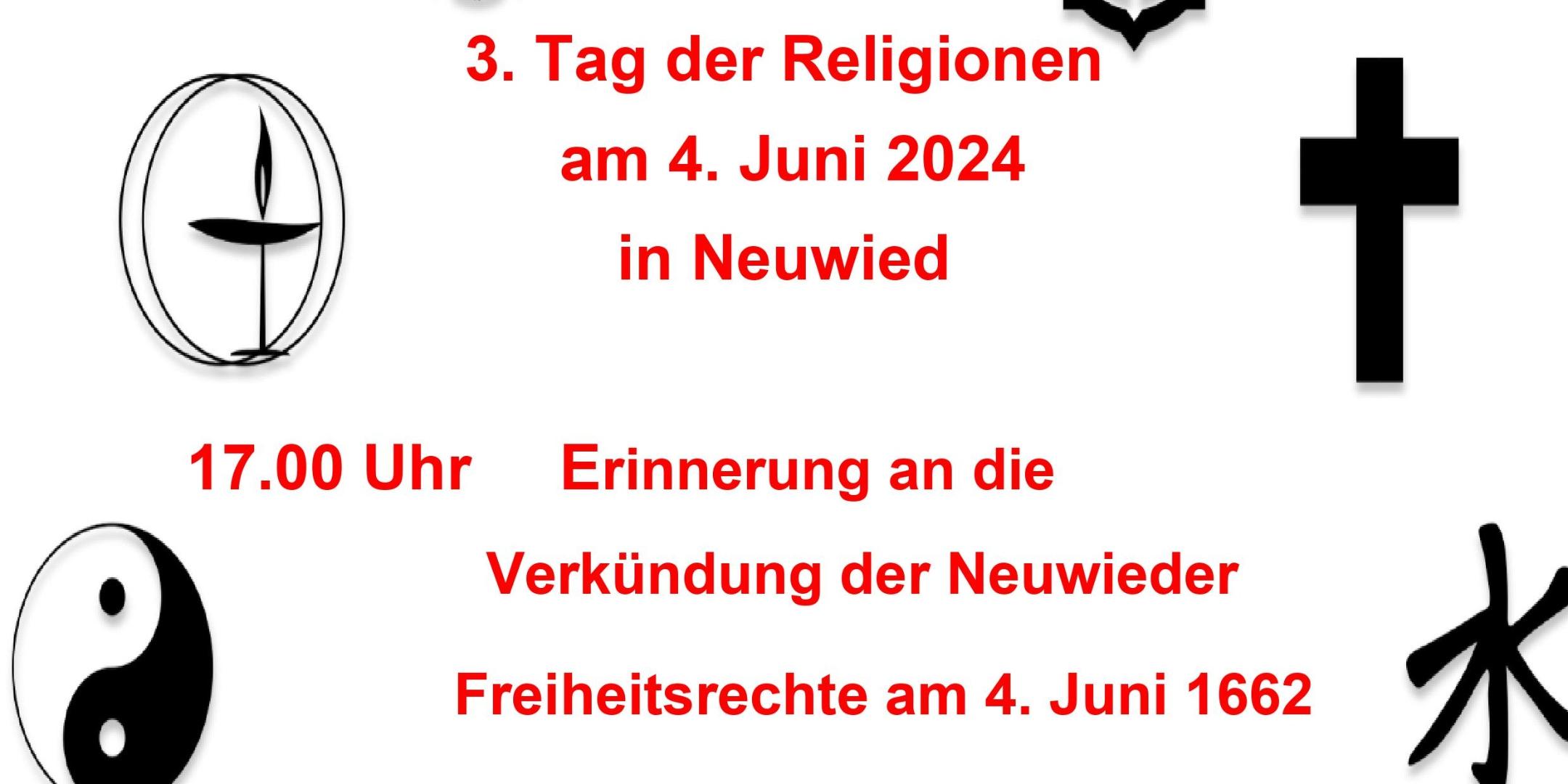 Tag der Religionen - 4. Juni 2024 in Neuwied