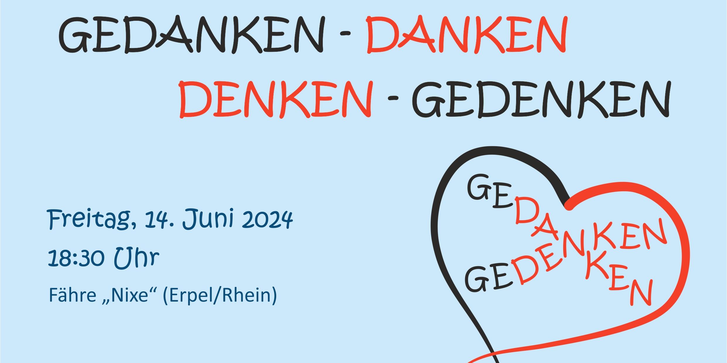 Gedenken-Gedanken - Plakat für 14.06.2024