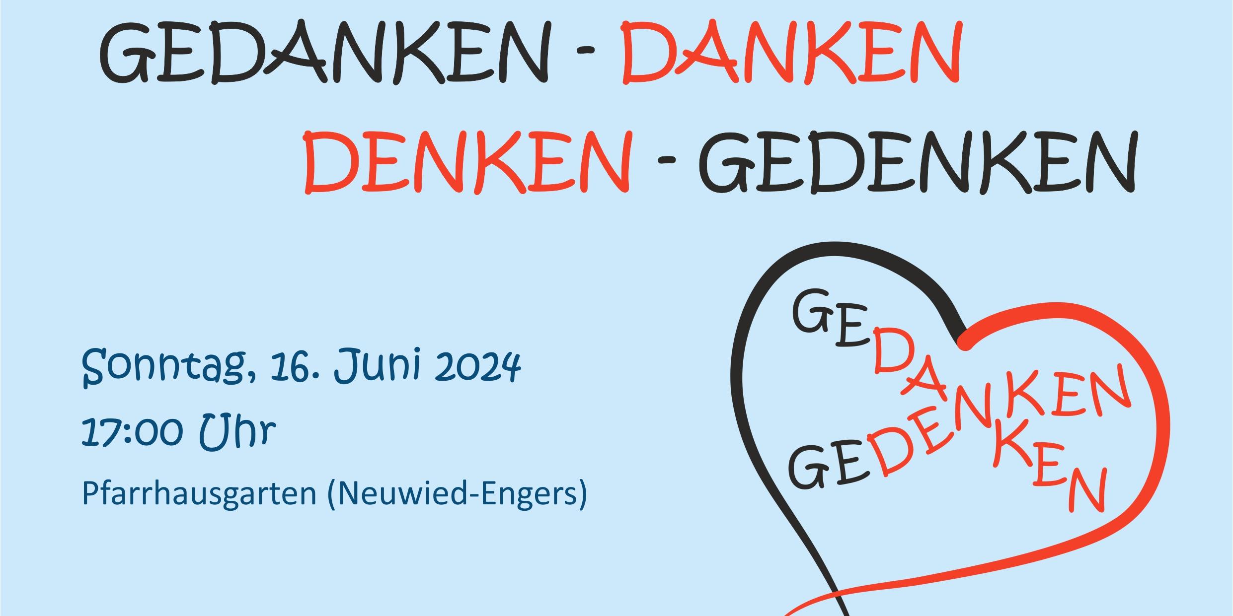 Gedenken-Gedanken - Plakat für 16.06.2024