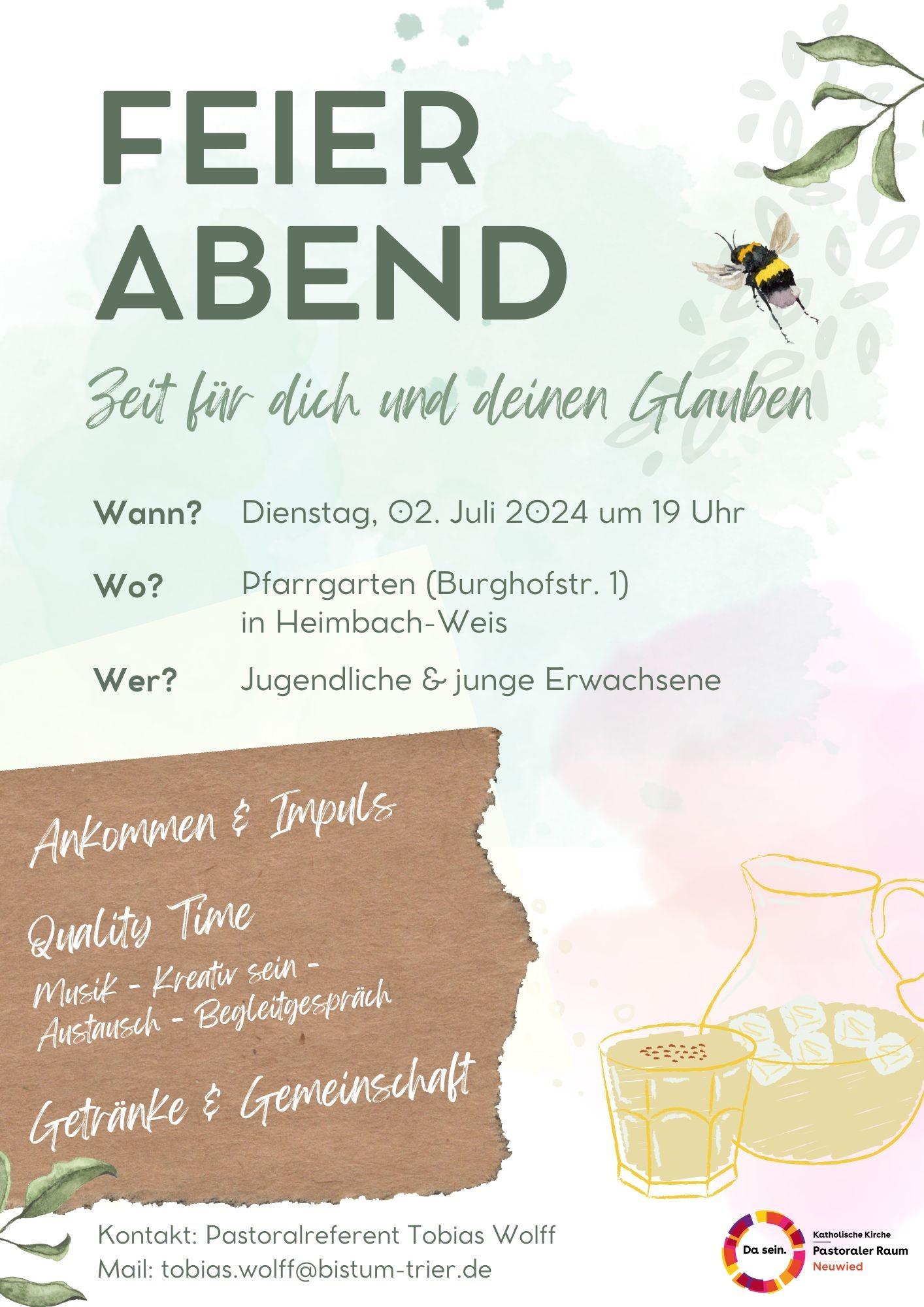 Feierabend - Zeit für dich und deinen Glauben