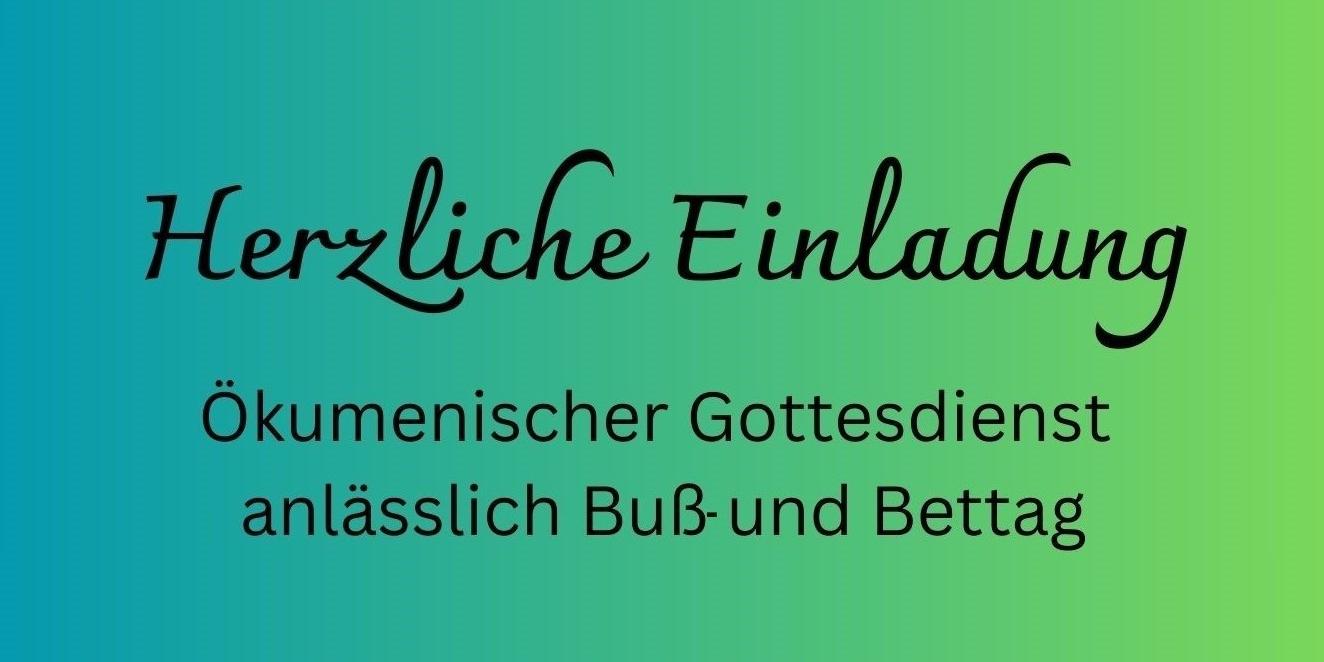 Ökumenischer Gottesdienst zu Buß- und Bettag in Rengsdorf