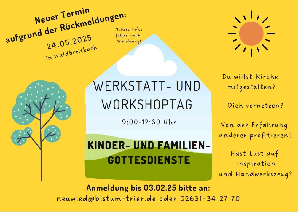 Werkstatt- und Workshoptag 2025 'Kinder- und Familiengottesdienste'