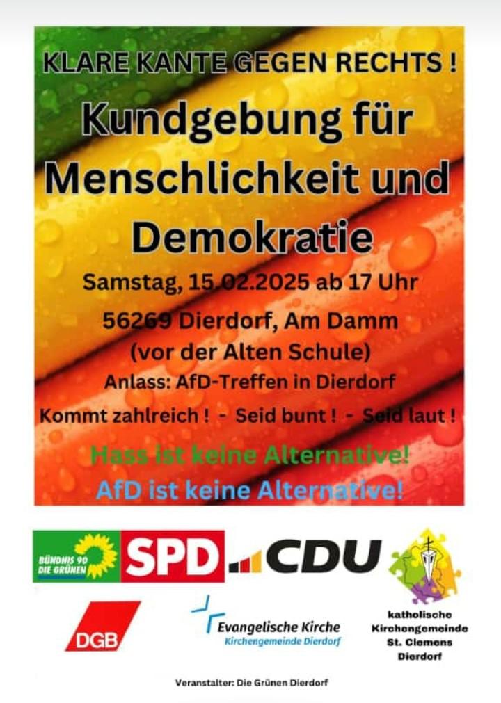 Kundgebung Dierdorf: 15. Februar 2025