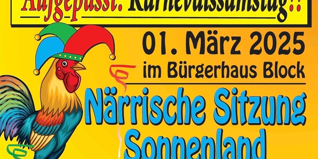 Närrische Sitzung Sonnenland NR-Block: 01.03.2025