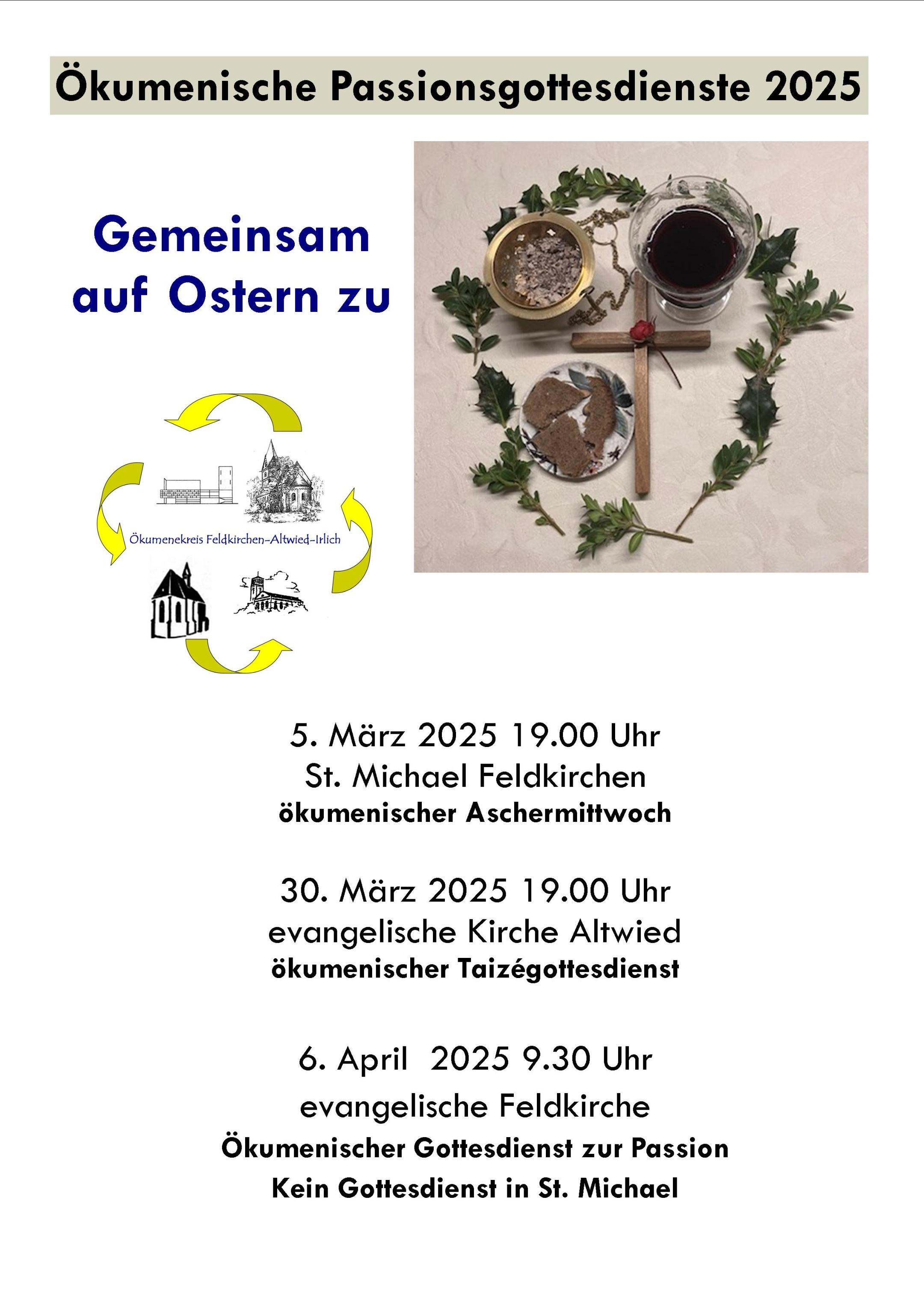 ökumenische Passionsgottesdienste 2025