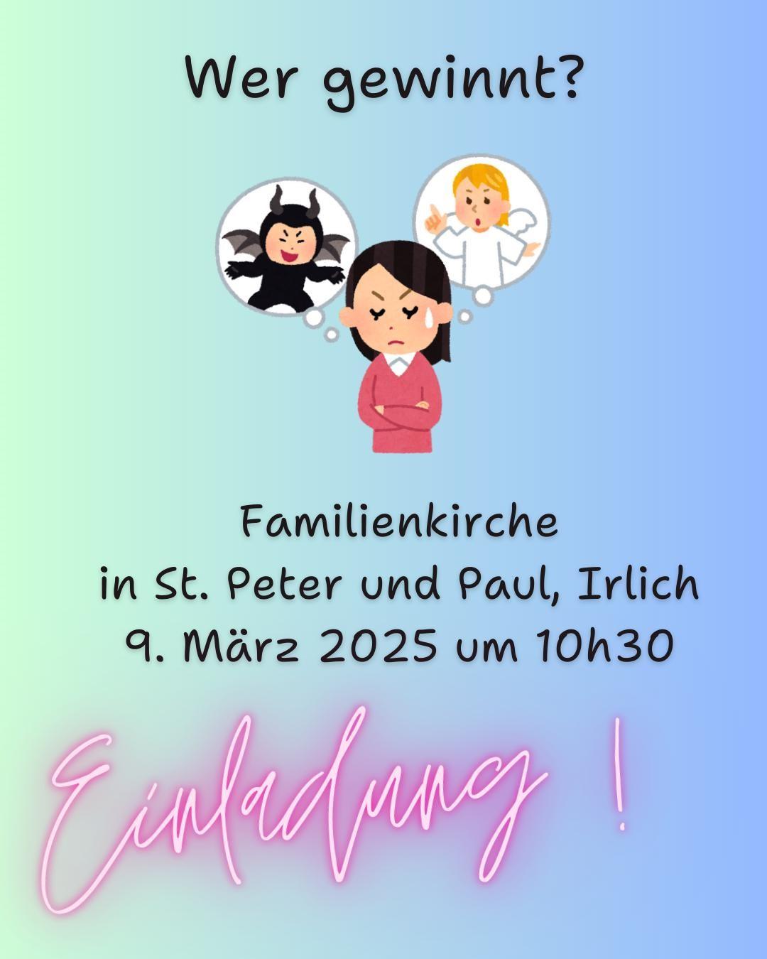 Familienkirche Irlich: 9. März 2025