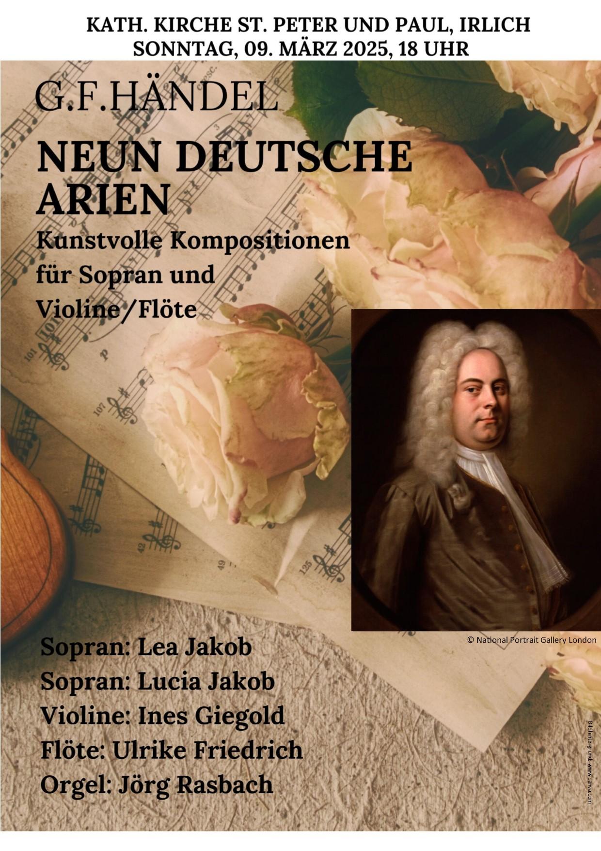 Händel-Konzert: 9. März 2025