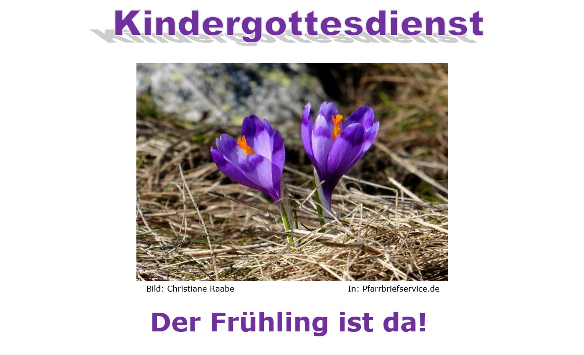 Kindergottesdienst Dierdorf 6. April 2025