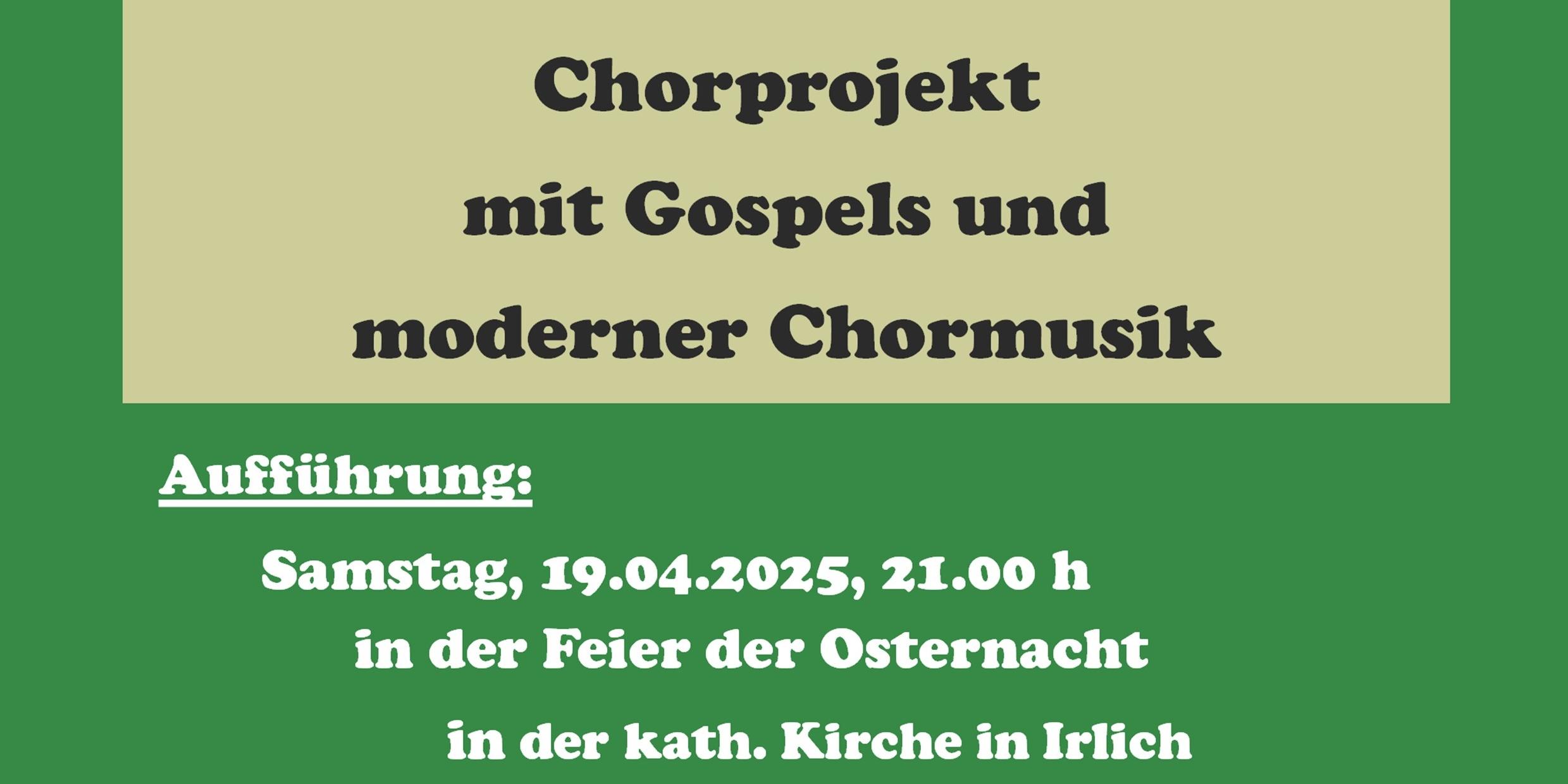 Chorprojekt Neuwied: Fastenzeit 2025