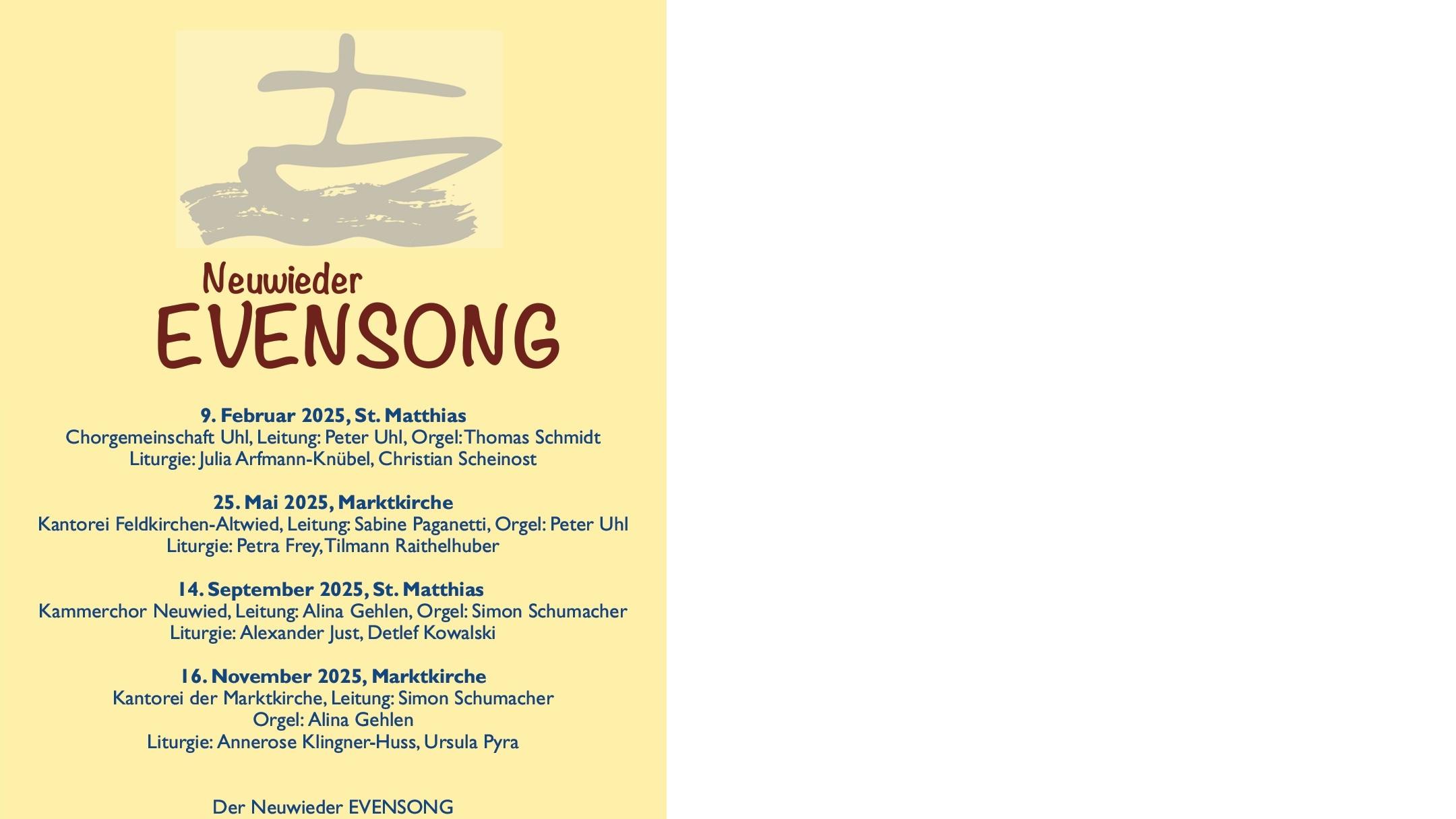 Neuwieder Evensong 2025