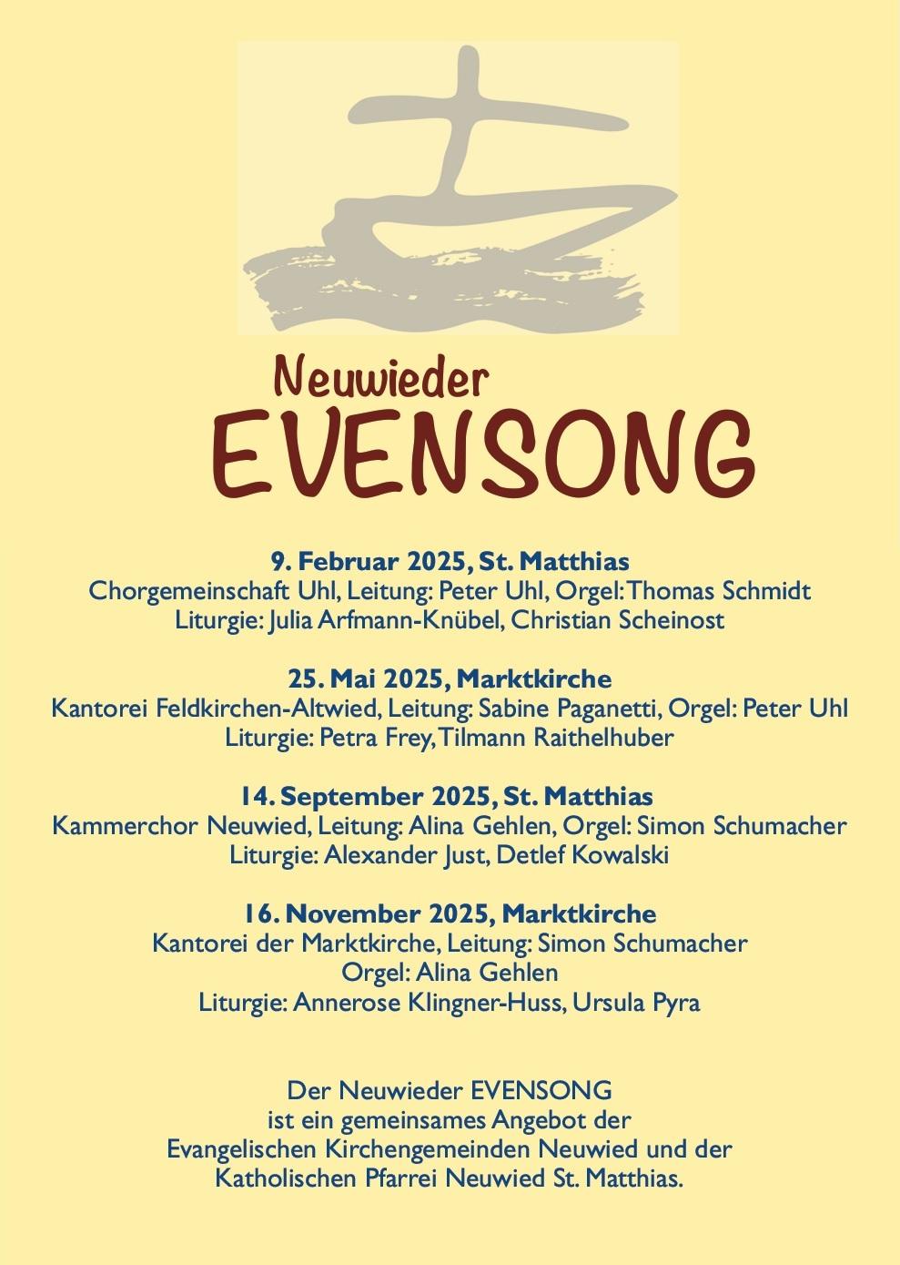 Neuwieder Evensong 2025