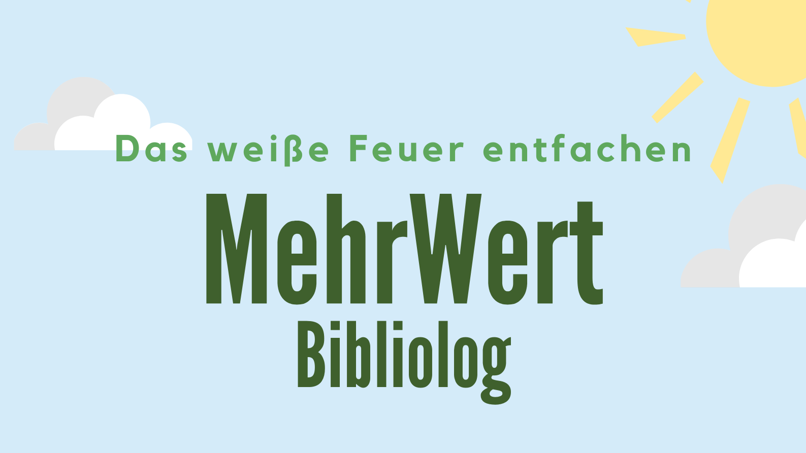 Den Hintergrund bildet eine Comicartige Zeichnung, die drei Frauen zeigt, die auf Hochstühlen bei strahlendem Sonnenschein an einem Tisch auf einer Wiese sitzen und sich unterhalten.