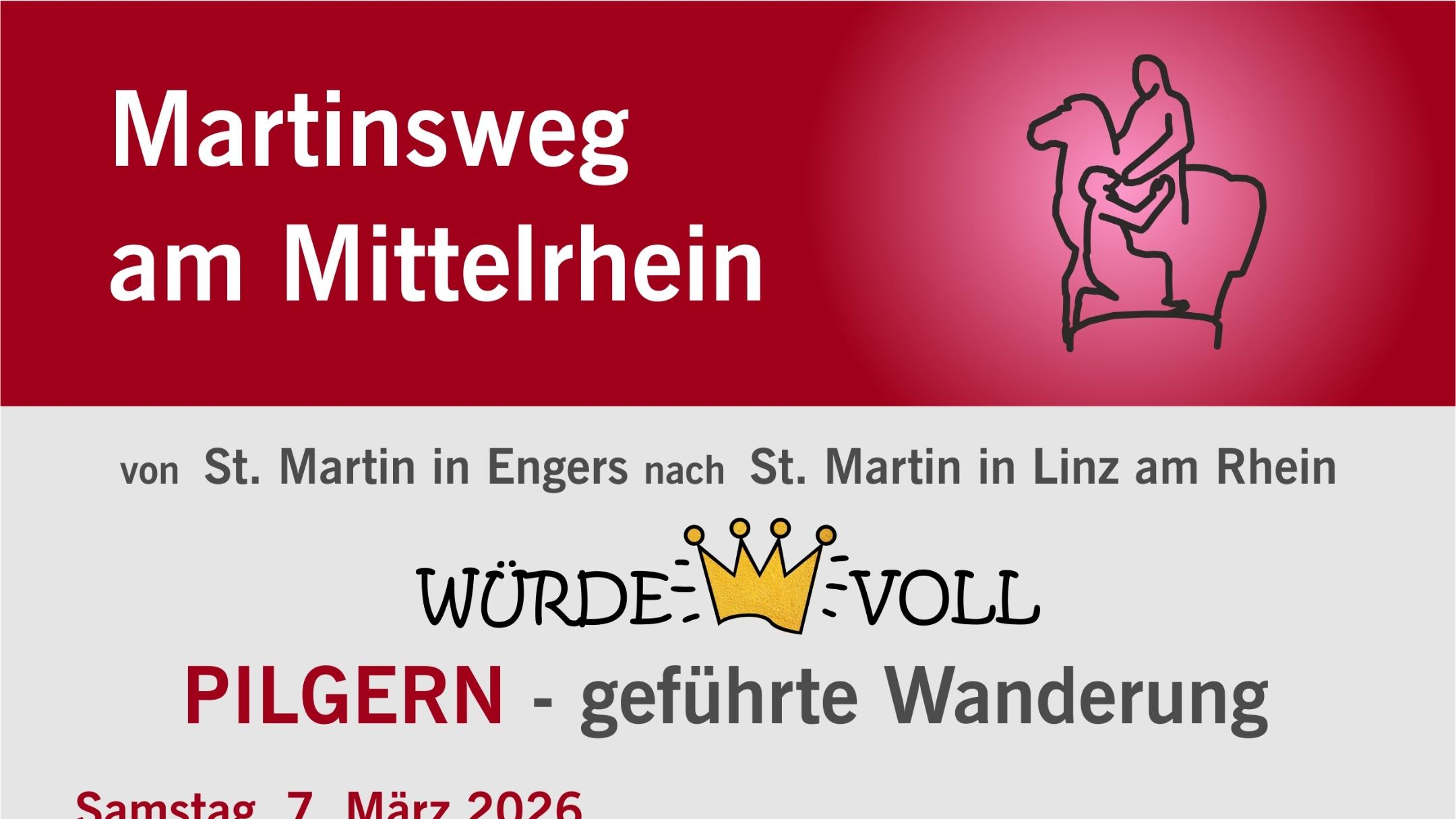 Neben vielen Informationen zur Wanderung zeigt das Plakat die beiden Königsfiguren des Pastoralen Raumes Neuwied.