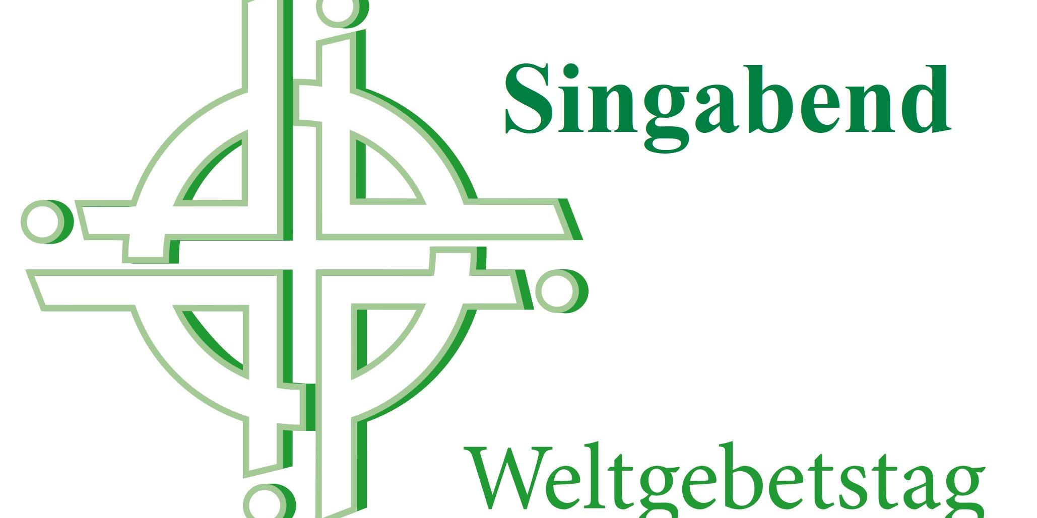 Das Bild zeigt das Weltgebetstags-Logo in Grüntönen.