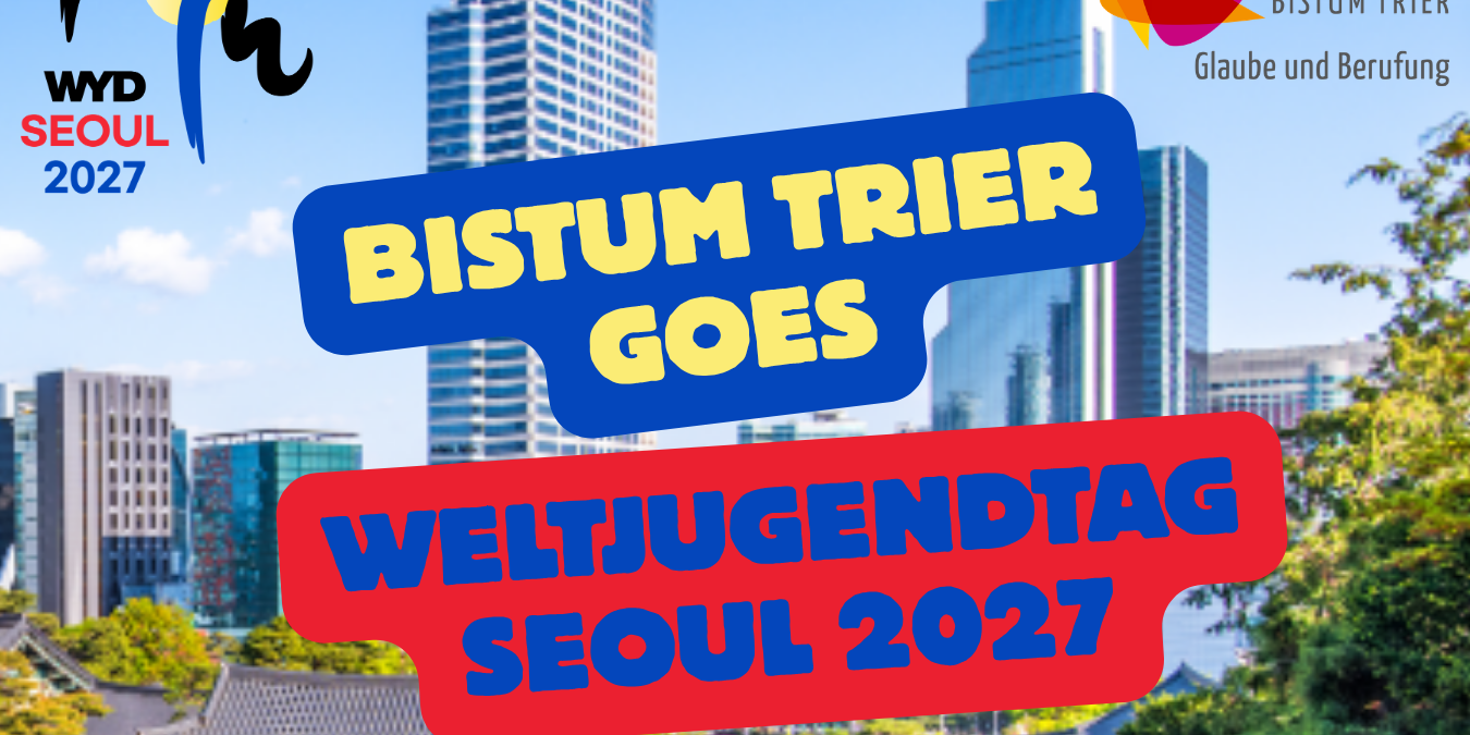 Das Plakat zeigt neben den Informationen zur Veranstaltungen die Skyline von Seoul sowie die Referent*innen