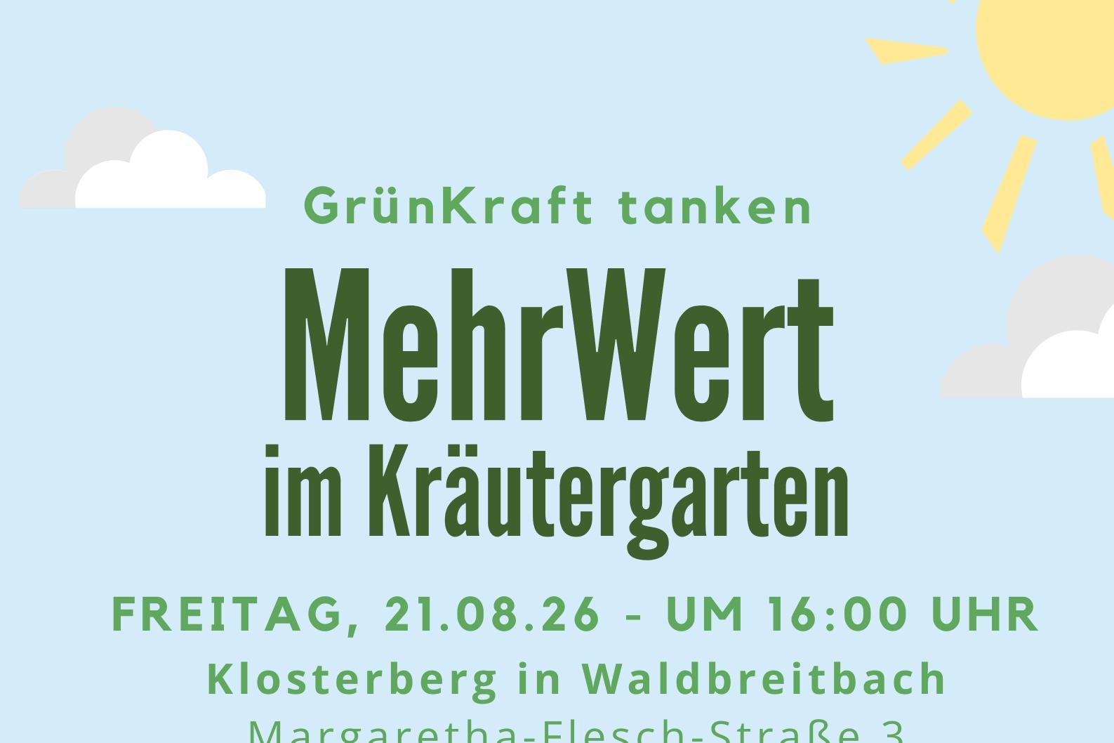 Das Plakat zeigt neben den Informationen zur Veranstaltungen u. a. die Grafik von drei Frauen, die auf Barhockern an einem Tisch sitzen, vor einem grünen Hügel.