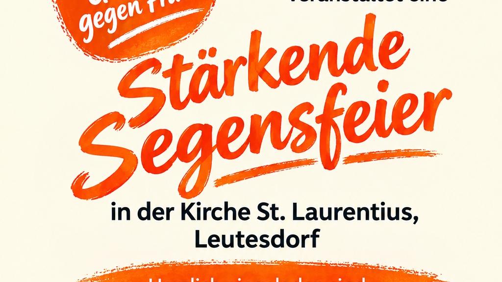Das Plakat zeigt neben den Informationen zur Veranstaltungen die orange-farbene Hand 'Stopp Gewalt gegen Frauen'.
