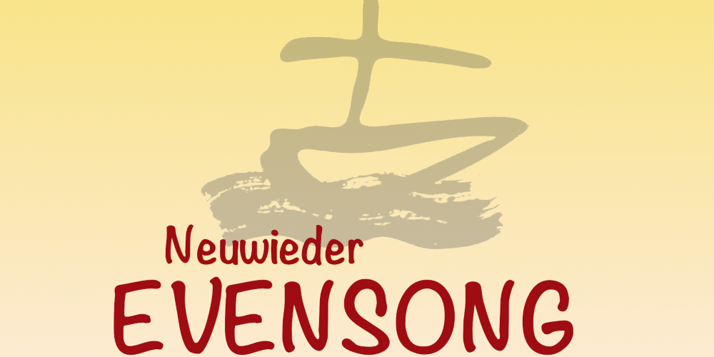 Das Plakat zeigt neben den Informationen eine Zeichnung eines einfachen Bootes mit Kreuz als Mast.