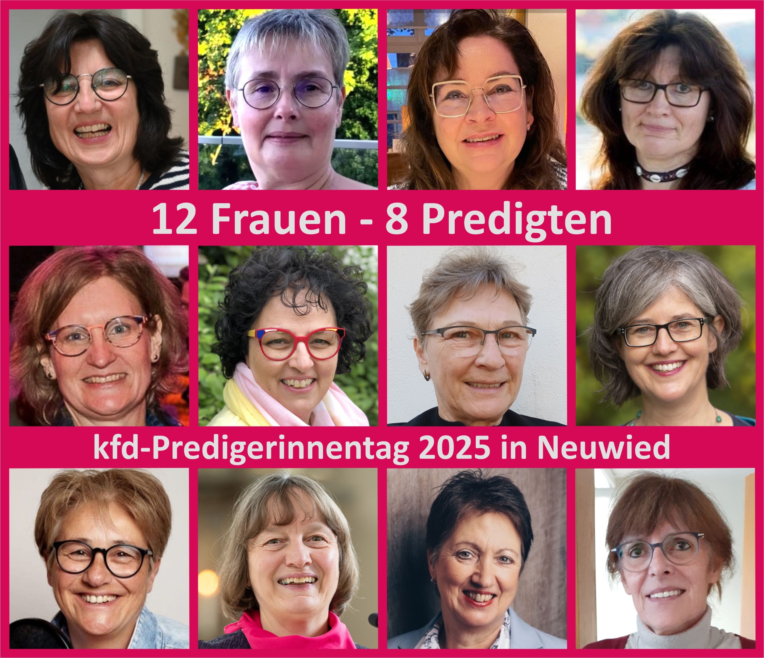 Predigerinnentag 2025: Portraitkollage
