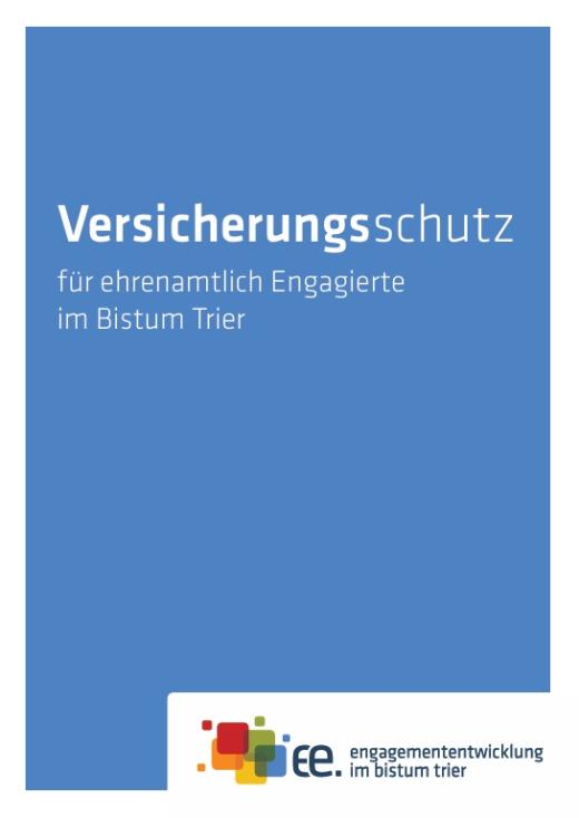 Flyer Versicherungsschutz für ehrenamtlich Engagierte im Bistum Trier 2026
