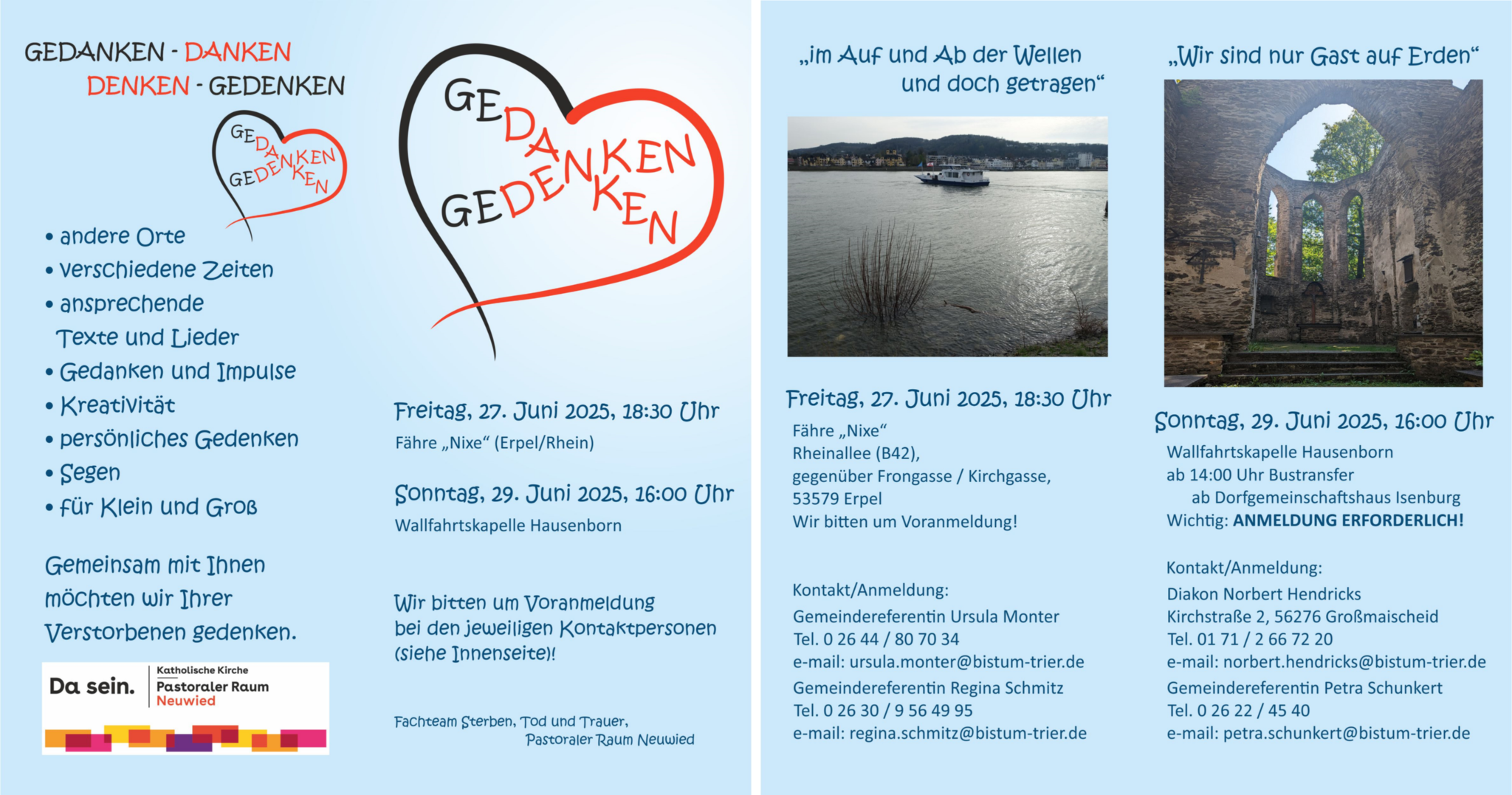 Gesamtflyer Gedenken - Gedanken Sommer 2025